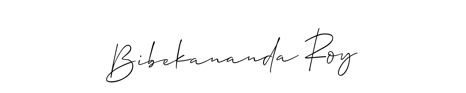 How to make Bibekananda Roy signature? Allison_Script is a professional autograph style. Create handwritten signature for Bibekananda Roy name. Bibekananda Roy signature style 2 images and pictures png