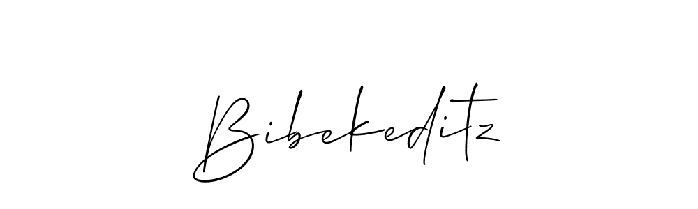 Make a short Bibekeditz signature style. Manage your documents anywhere anytime using Allison_Script. Create and add eSignatures, submit forms, share and send files easily. Bibekeditz signature style 2 images and pictures png