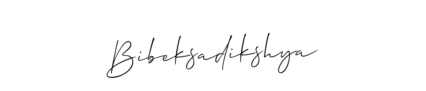 The best way (Allison_Script) to make a short signature is to pick only two or three words in your name. The name Bibeksadikshya include a total of six letters. For converting this name. Bibeksadikshya signature style 2 images and pictures png