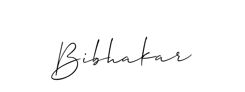 if you are searching for the best signature style for your name Bibhakar. so please give up your signature search. here we have designed multiple signature styles  using Allison_Script. Bibhakar signature style 2 images and pictures png