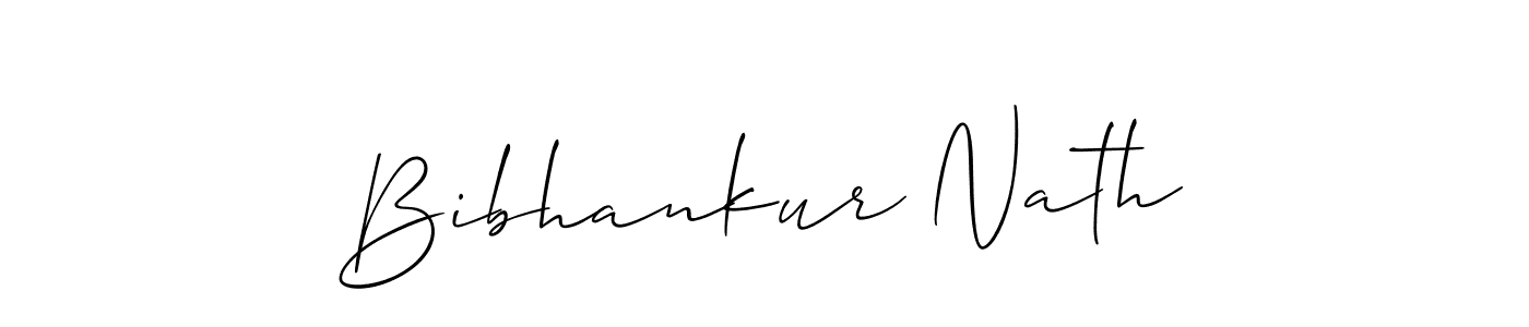 Make a beautiful signature design for name Bibhankur Nath. With this signature (Allison_Script) style, you can create a handwritten signature for free. Bibhankur Nath signature style 2 images and pictures png