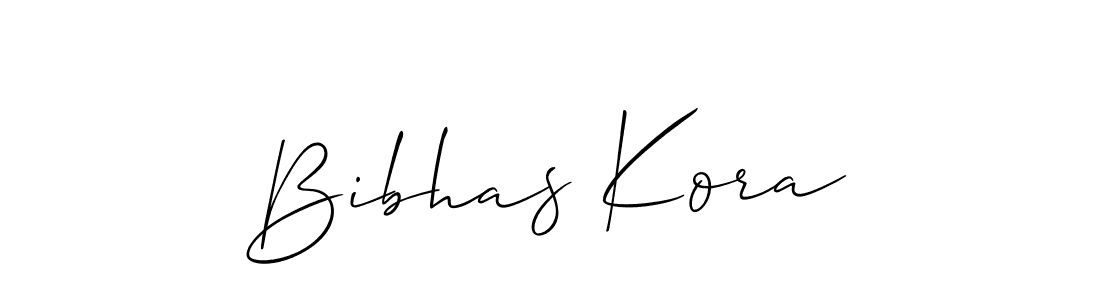 Also we have Bibhas Kora name is the best signature style. Create professional handwritten signature collection using Allison_Script autograph style. Bibhas Kora signature style 2 images and pictures png
