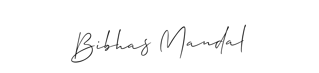 Make a beautiful signature design for name Bibhas Mandal. With this signature (Allison_Script) style, you can create a handwritten signature for free. Bibhas Mandal signature style 2 images and pictures png