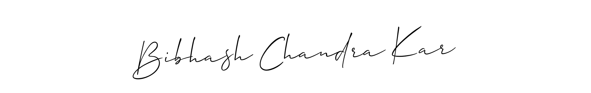 Also we have Bibhash Chandra Kar name is the best signature style. Create professional handwritten signature collection using Allison_Script autograph style. Bibhash Chandra Kar signature style 2 images and pictures png
