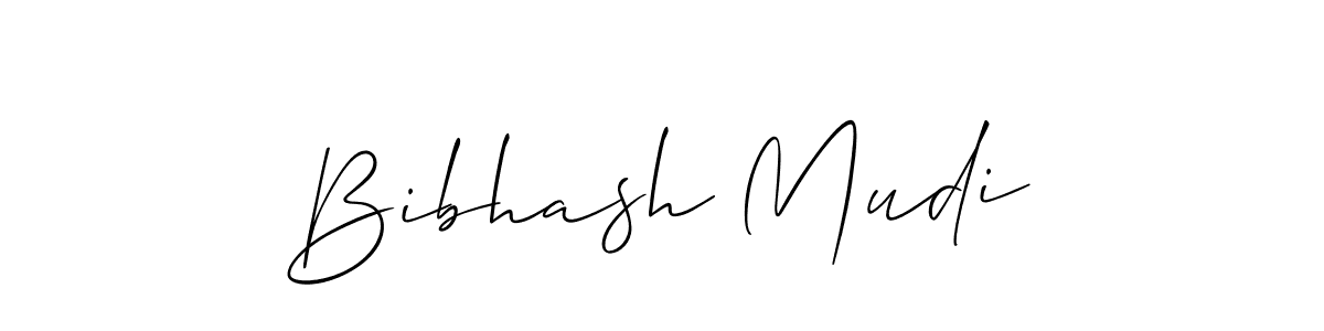 How to make Bibhash Mudi name signature. Use Allison_Script style for creating short signs online. This is the latest handwritten sign. Bibhash Mudi signature style 2 images and pictures png