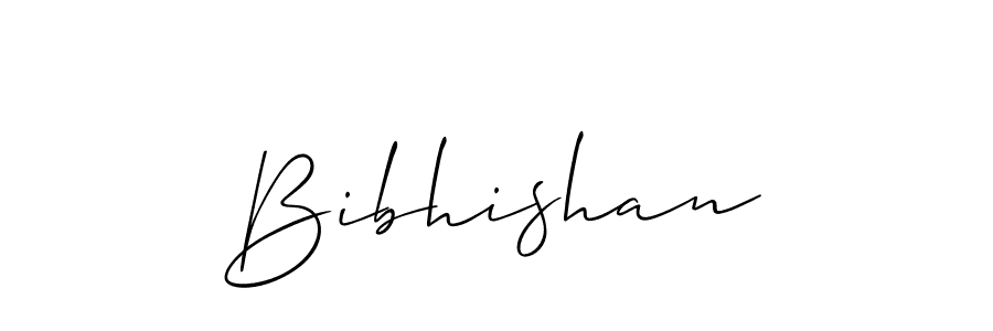 Make a beautiful signature design for name Bibhishan. With this signature (Allison_Script) style, you can create a handwritten signature for free. Bibhishan signature style 2 images and pictures png