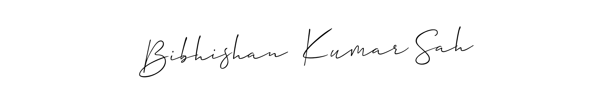 How to make Bibhishan  Kumar Sah signature? Allison_Script is a professional autograph style. Create handwritten signature for Bibhishan  Kumar Sah name. Bibhishan  Kumar Sah signature style 2 images and pictures png