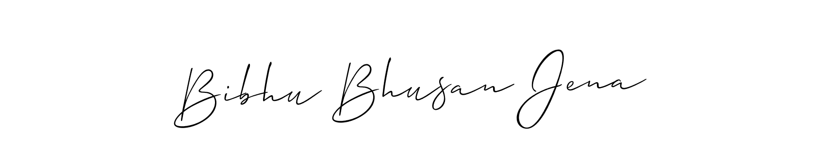 How to make Bibhu Bhusan Jena name signature. Use Allison_Script style for creating short signs online. This is the latest handwritten sign. Bibhu Bhusan Jena signature style 2 images and pictures png