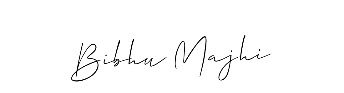 How to make Bibhu Majhi name signature. Use Allison_Script style for creating short signs online. This is the latest handwritten sign. Bibhu Majhi signature style 2 images and pictures png