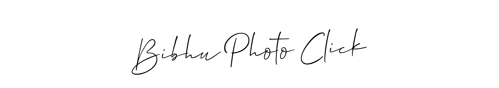 How to make Bibhu Photo Click name signature. Use Allison_Script style for creating short signs online. This is the latest handwritten sign. Bibhu Photo Click signature style 2 images and pictures png