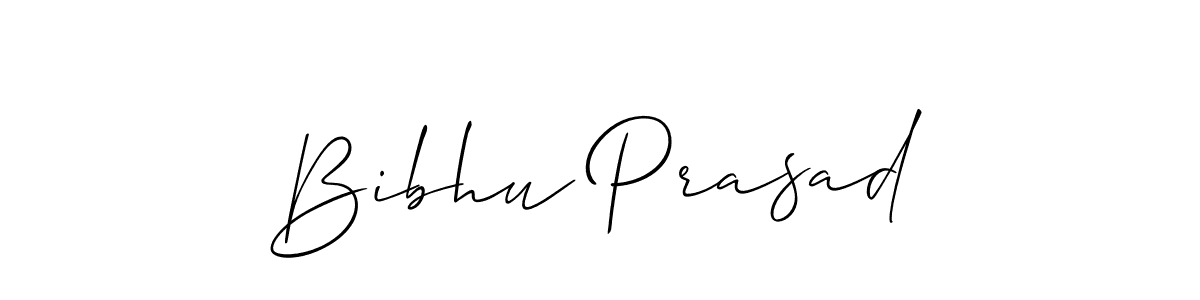 Create a beautiful signature design for name Bibhu Prasad. With this signature (Allison_Script) fonts, you can make a handwritten signature for free. Bibhu Prasad signature style 2 images and pictures png