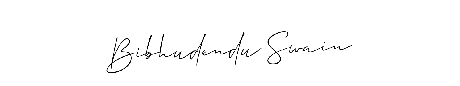 Bibhudendu Swain stylish signature style. Best Handwritten Sign (Allison_Script) for my name. Handwritten Signature Collection Ideas for my name Bibhudendu Swain. Bibhudendu Swain signature style 2 images and pictures png