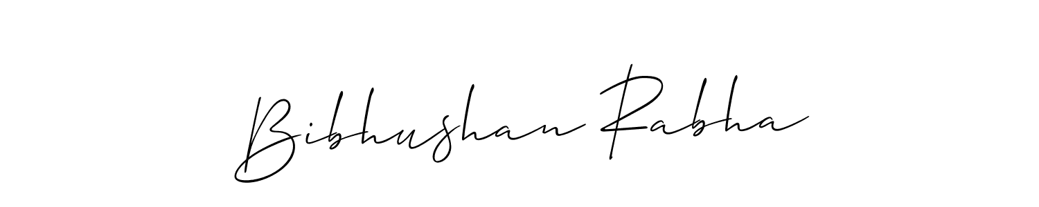 How to make Bibhushan Rabha signature? Allison_Script is a professional autograph style. Create handwritten signature for Bibhushan Rabha name. Bibhushan Rabha signature style 2 images and pictures png