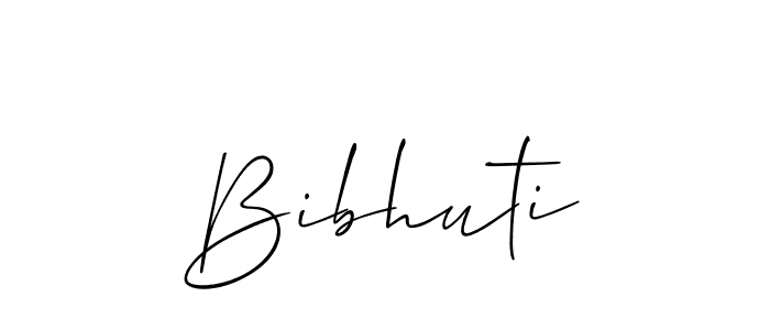 Make a beautiful signature design for name Bibhuti. With this signature (Allison_Script) style, you can create a handwritten signature for free. Bibhuti signature style 2 images and pictures png