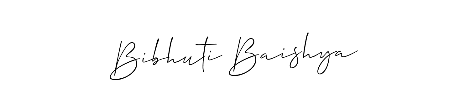 How to make Bibhuti Baishya signature? Allison_Script is a professional autograph style. Create handwritten signature for Bibhuti Baishya name. Bibhuti Baishya signature style 2 images and pictures png