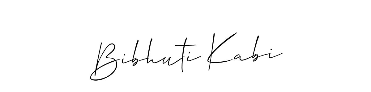 Use a signature maker to create a handwritten signature online. With this signature software, you can design (Allison_Script) your own signature for name Bibhuti Kabi. Bibhuti Kabi signature style 2 images and pictures png