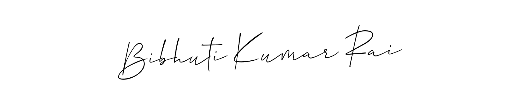 Create a beautiful signature design for name Bibhuti Kumar Rai. With this signature (Allison_Script) fonts, you can make a handwritten signature for free. Bibhuti Kumar Rai signature style 2 images and pictures png