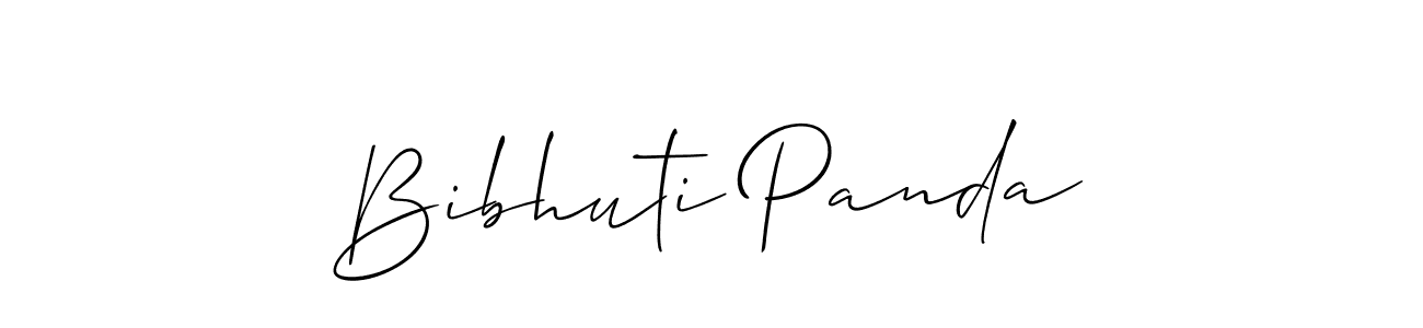 Create a beautiful signature design for name Bibhuti Panda. With this signature (Allison_Script) fonts, you can make a handwritten signature for free. Bibhuti Panda signature style 2 images and pictures png