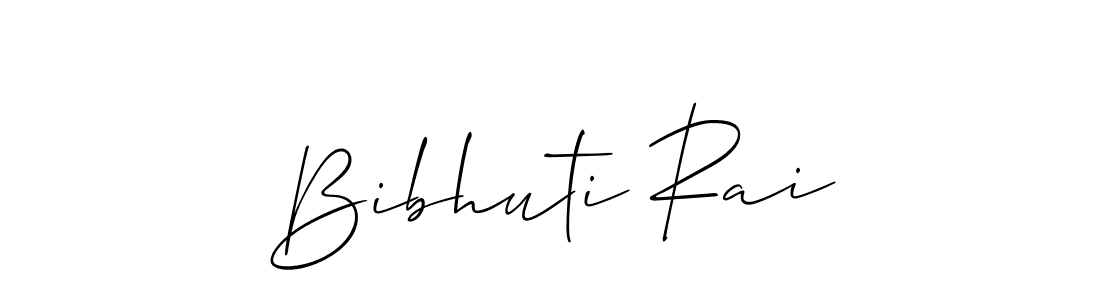Use a signature maker to create a handwritten signature online. With this signature software, you can design (Allison_Script) your own signature for name Bibhuti Rai. Bibhuti Rai signature style 2 images and pictures png