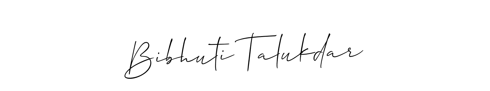 Also we have Bibhuti Talukdar name is the best signature style. Create professional handwritten signature collection using Allison_Script autograph style. Bibhuti Talukdar signature style 2 images and pictures png