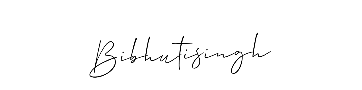 Make a beautiful signature design for name Bibhutisingh. With this signature (Allison_Script) style, you can create a handwritten signature for free. Bibhutisingh signature style 2 images and pictures png