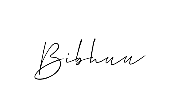 Also You can easily find your signature by using the search form. We will create Bibhuu name handwritten signature images for you free of cost using Allison_Script sign style. Bibhuu signature style 2 images and pictures png