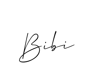 You should practise on your own different ways (Allison_Script) to write your name (Bibi) in signature. don't let someone else do it for you. Bibi signature style 2 images and pictures png