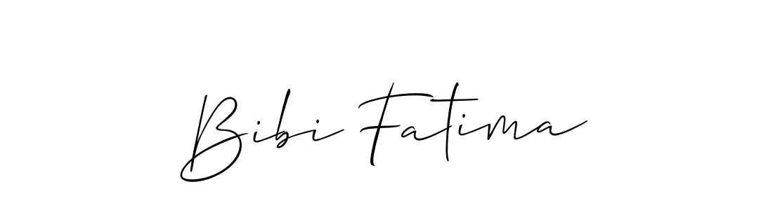 Design your own signature with our free online signature maker. With this signature software, you can create a handwritten (Allison_Script) signature for name Bibi Fatima. Bibi Fatima signature style 2 images and pictures png