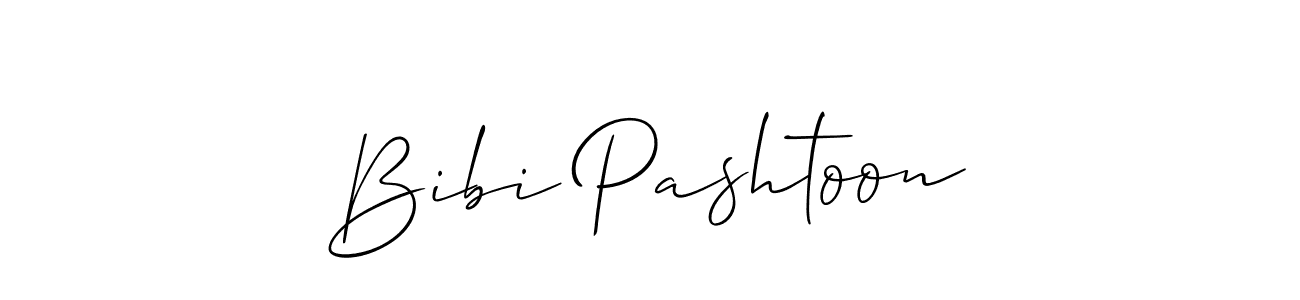 Bibi Pashtoon stylish signature style. Best Handwritten Sign (Allison_Script) for my name. Handwritten Signature Collection Ideas for my name Bibi Pashtoon. Bibi Pashtoon signature style 2 images and pictures png