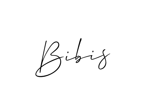 How to make Bibis signature? Allison_Script is a professional autograph style. Create handwritten signature for Bibis name. Bibis signature style 2 images and pictures png