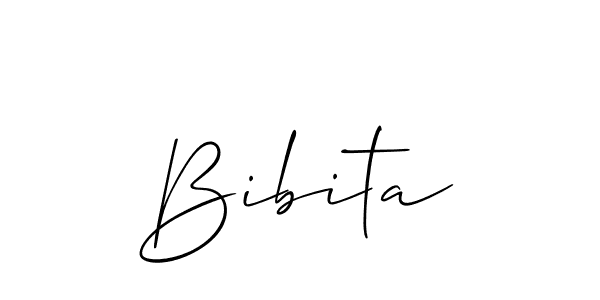 Also we have Bibita name is the best signature style. Create professional handwritten signature collection using Allison_Script autograph style. Bibita signature style 2 images and pictures png