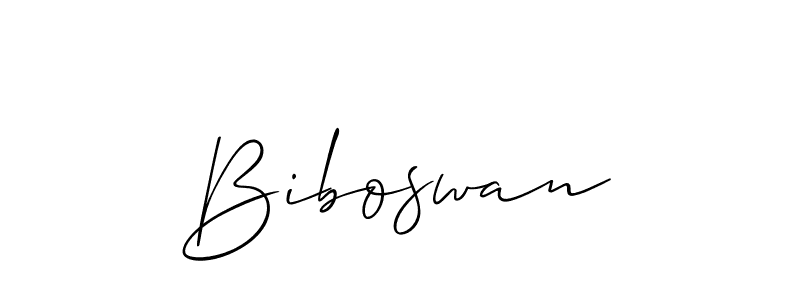 Use a signature maker to create a handwritten signature online. With this signature software, you can design (Allison_Script) your own signature for name Biboswan. Biboswan signature style 2 images and pictures png