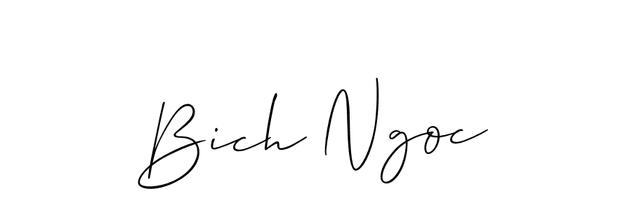 It looks lik you need a new signature style for name Bich Ngoc. Design unique handwritten (Allison_Script) signature with our free signature maker in just a few clicks. Bich Ngoc signature style 2 images and pictures png