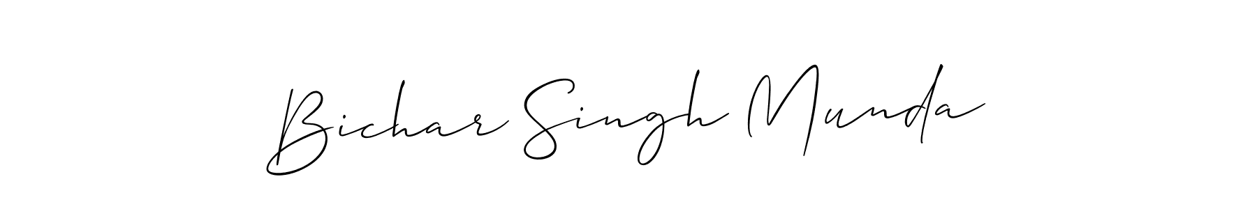 Also we have Bichar Singh Munda name is the best signature style. Create professional handwritten signature collection using Allison_Script autograph style. Bichar Singh Munda signature style 2 images and pictures png