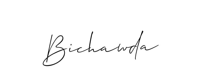 You should practise on your own different ways (Allison_Script) to write your name (Bichawda) in signature. don't let someone else do it for you. Bichawda signature style 2 images and pictures png