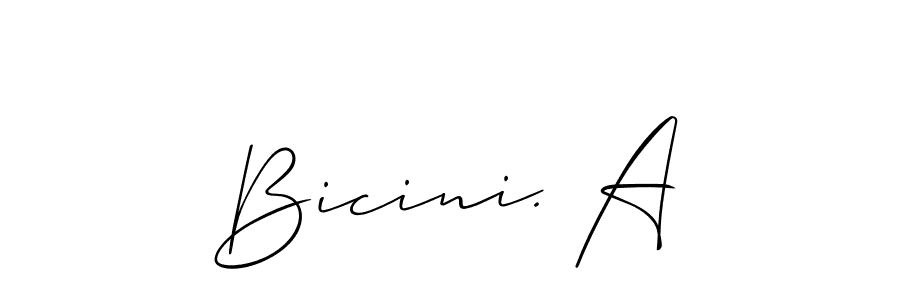 Similarly Allison_Script is the best handwritten signature design. Signature creator online .You can use it as an online autograph creator for name Bicini. A. Bicini. A signature style 2 images and pictures png