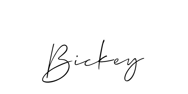 How to Draw Bickey signature style? Allison_Script is a latest design signature styles for name Bickey. Bickey signature style 2 images and pictures png