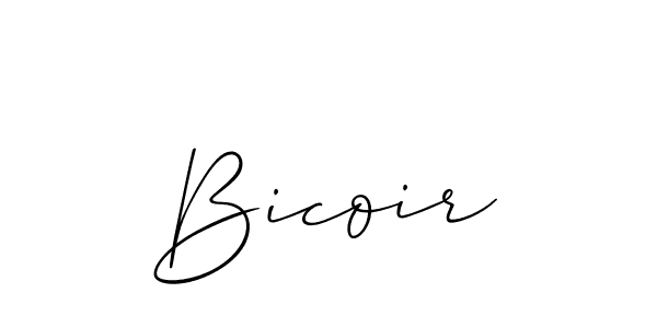 Bicoir stylish signature style. Best Handwritten Sign (Allison_Script) for my name. Handwritten Signature Collection Ideas for my name Bicoir. Bicoir signature style 2 images and pictures png