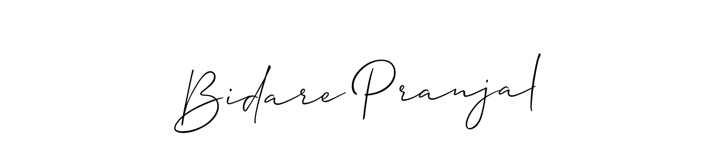Use a signature maker to create a handwritten signature online. With this signature software, you can design (Allison_Script) your own signature for name Bidare Pranjal. Bidare Pranjal signature style 2 images and pictures png