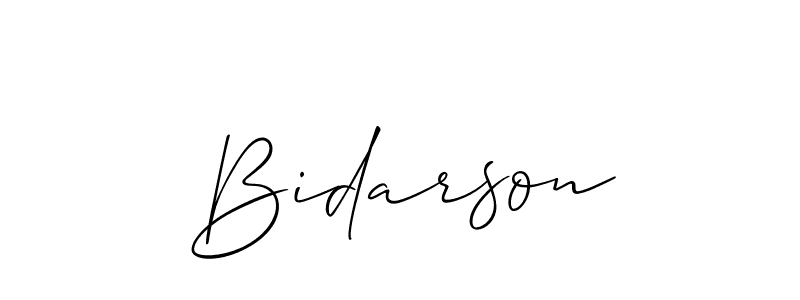 Also we have Bidarson name is the best signature style. Create professional handwritten signature collection using Allison_Script autograph style. Bidarson signature style 2 images and pictures png