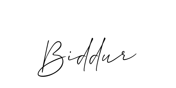 How to make Biddur signature? Allison_Script is a professional autograph style. Create handwritten signature for Biddur name. Biddur signature style 2 images and pictures png