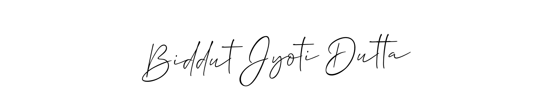 Also You can easily find your signature by using the search form. We will create Biddut Jyoti Dutta name handwritten signature images for you free of cost using Allison_Script sign style. Biddut Jyoti Dutta signature style 2 images and pictures png