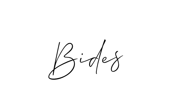 Make a beautiful signature design for name Bides . With this signature (Allison_Script) style, you can create a handwritten signature for free. Bides  signature style 2 images and pictures png