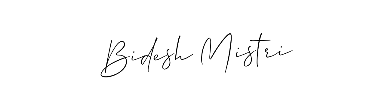 Bidesh Mistri stylish signature style. Best Handwritten Sign (Allison_Script) for my name. Handwritten Signature Collection Ideas for my name Bidesh Mistri. Bidesh Mistri signature style 2 images and pictures png