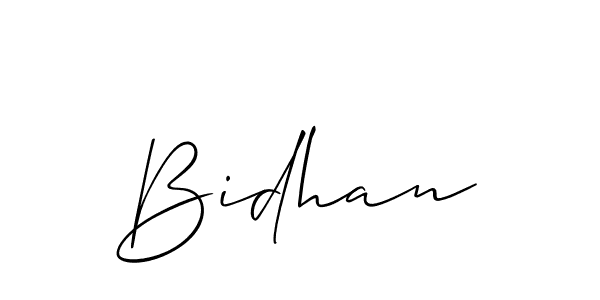 You should practise on your own different ways (Allison_Script) to write your name (Bidhan) in signature. don't let someone else do it for you. Bidhan signature style 2 images and pictures png