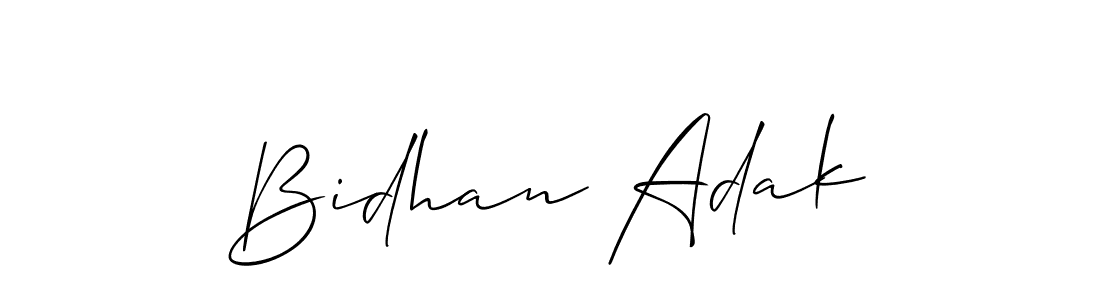 Make a beautiful signature design for name Bidhan Adak. Use this online signature maker to create a handwritten signature for free. Bidhan Adak signature style 2 images and pictures png