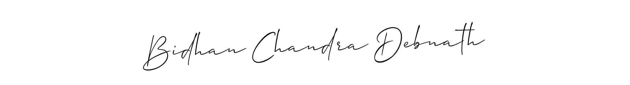 Make a beautiful signature design for name Bidhan Chandra Debnath. With this signature (Allison_Script) style, you can create a handwritten signature for free. Bidhan Chandra Debnath signature style 2 images and pictures png