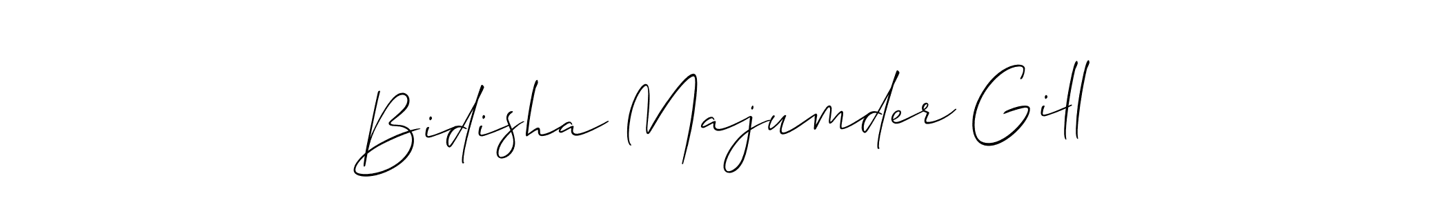 Make a short Bidisha Majumder Gill signature style. Manage your documents anywhere anytime using Allison_Script. Create and add eSignatures, submit forms, share and send files easily. Bidisha Majumder Gill signature style 2 images and pictures png