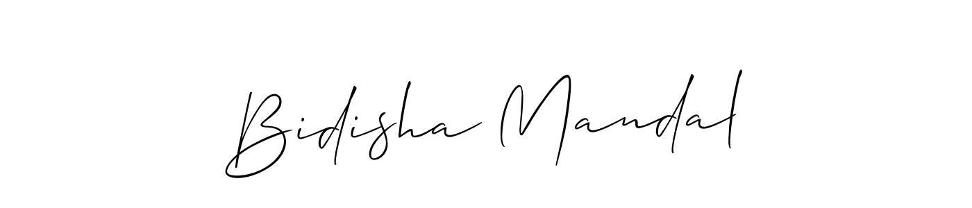Use a signature maker to create a handwritten signature online. With this signature software, you can design (Allison_Script) your own signature for name Bidisha Mandal. Bidisha Mandal signature style 2 images and pictures png