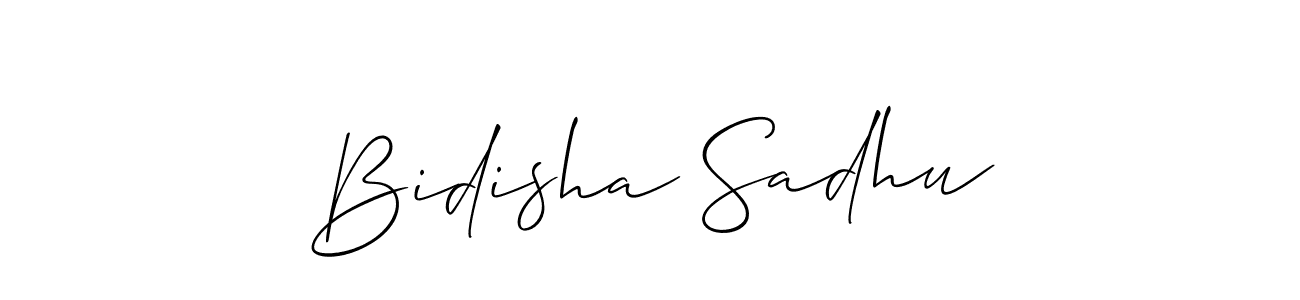Make a beautiful signature design for name Bidisha Sadhu. With this signature (Allison_Script) style, you can create a handwritten signature for free. Bidisha Sadhu signature style 2 images and pictures png